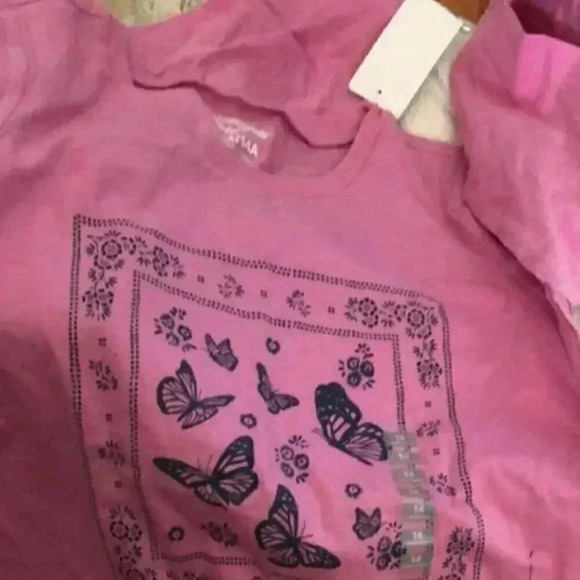 Oshkosh Long Sleeve Butterfly Child 14 - Picture 1 of 3